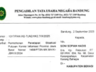 Sidang Ptun Kades Karang Anyar: Mangkir Dari Pengawasan Eksekusi Putusan Kip Jawa Barat